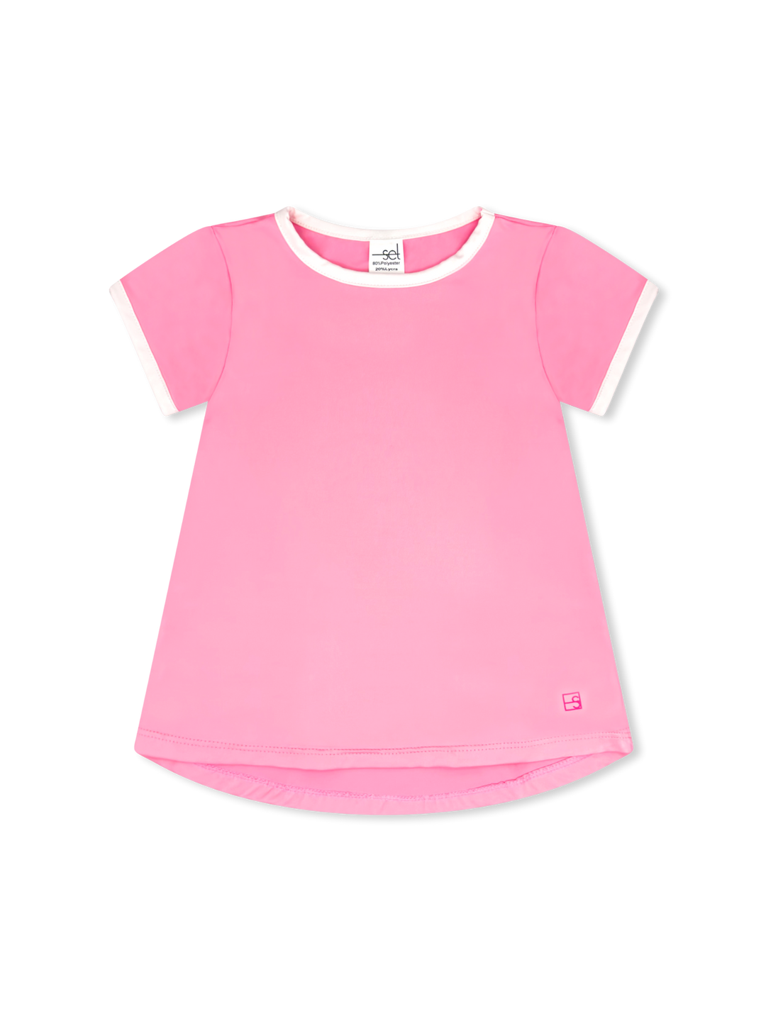 Bridget Basic- Flamingo Pink | White