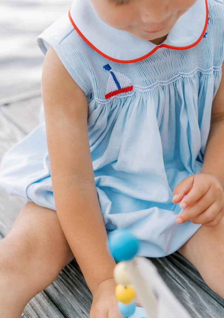 Beckett Bubble- Brentwood Blue Sailboat