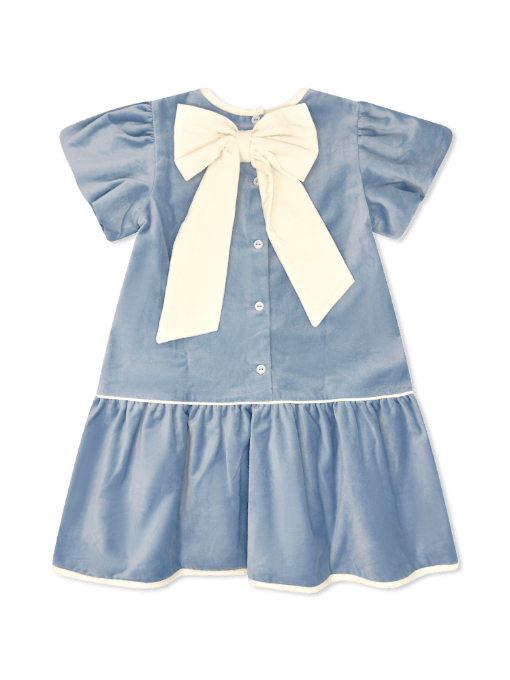 Harper Dress- Beaufort Blue Velvet