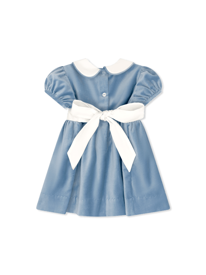 Elenor Dress- Beaufort Blue Velvet