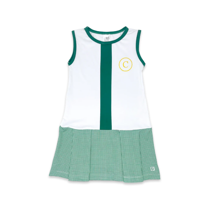 Renea Dress- Augusta Green Minigingham