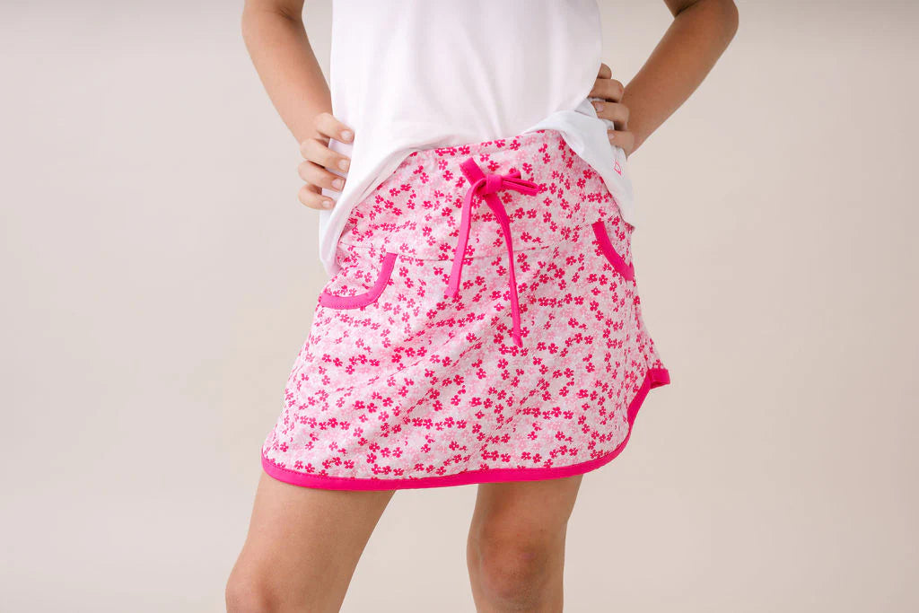 Tiffany Skort- Pink Petals, Totally Turquoise
