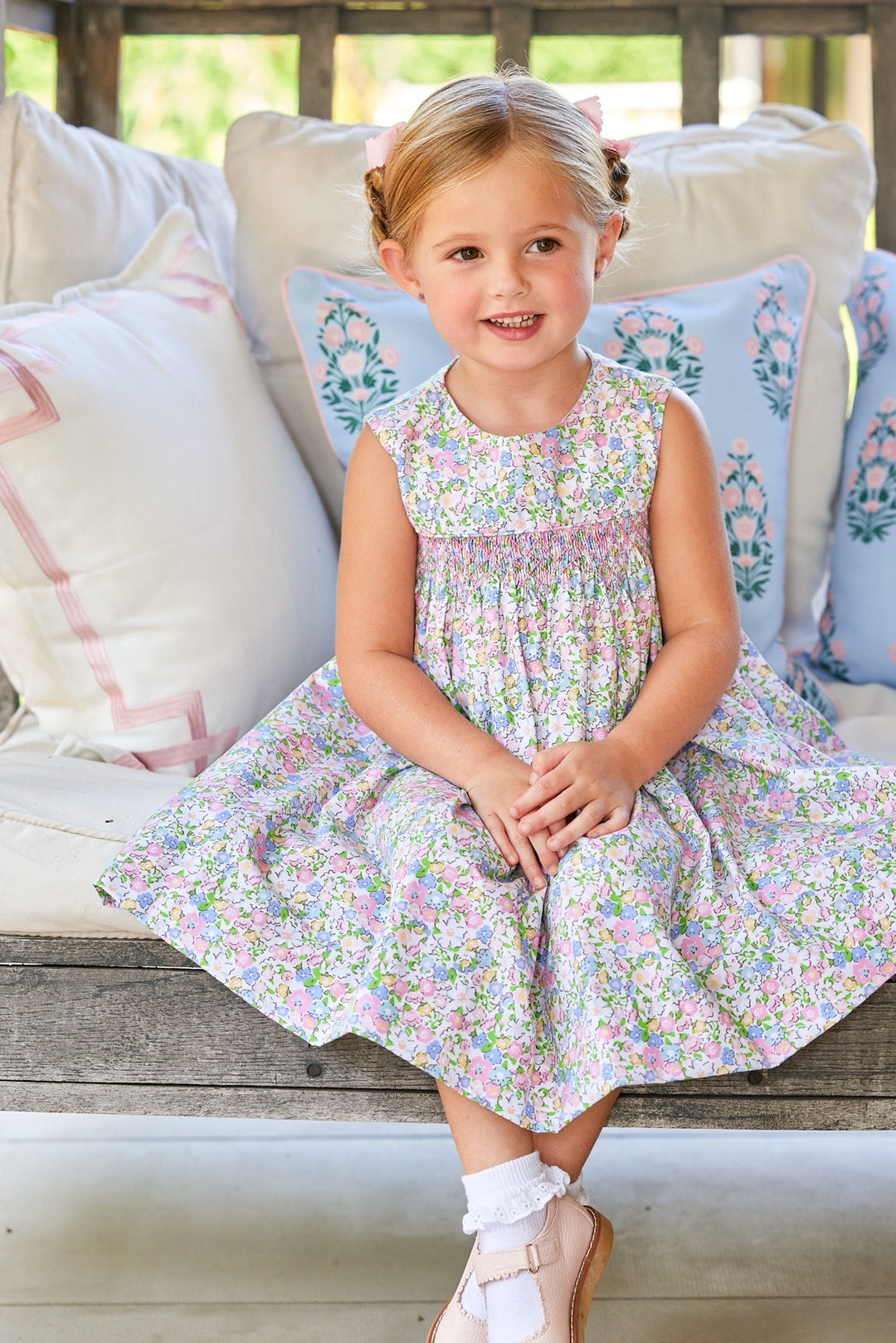 Simply Smocked Dress- Cheekwood Floral