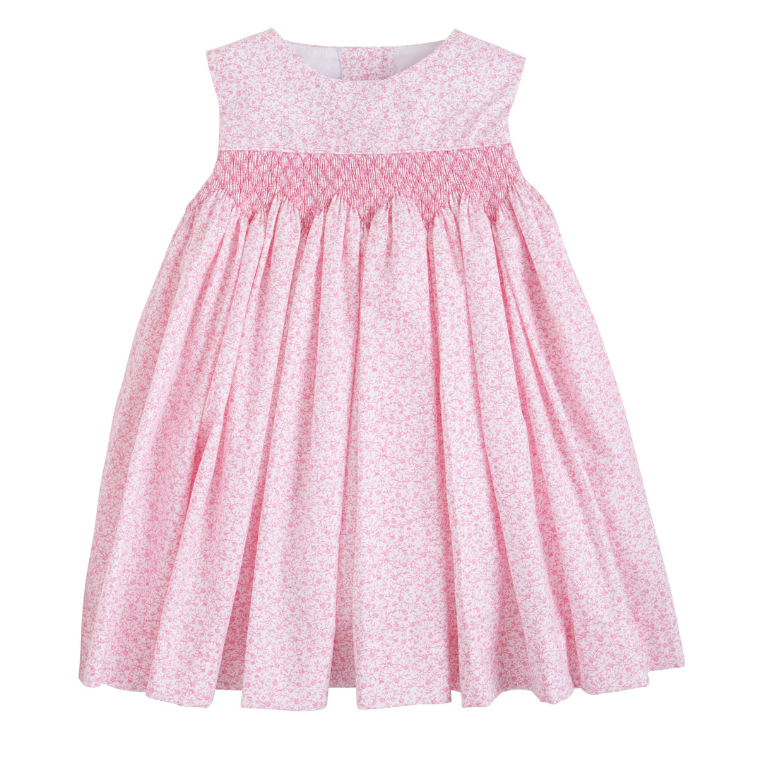 Simply Smocked Dress- Pink Vinings