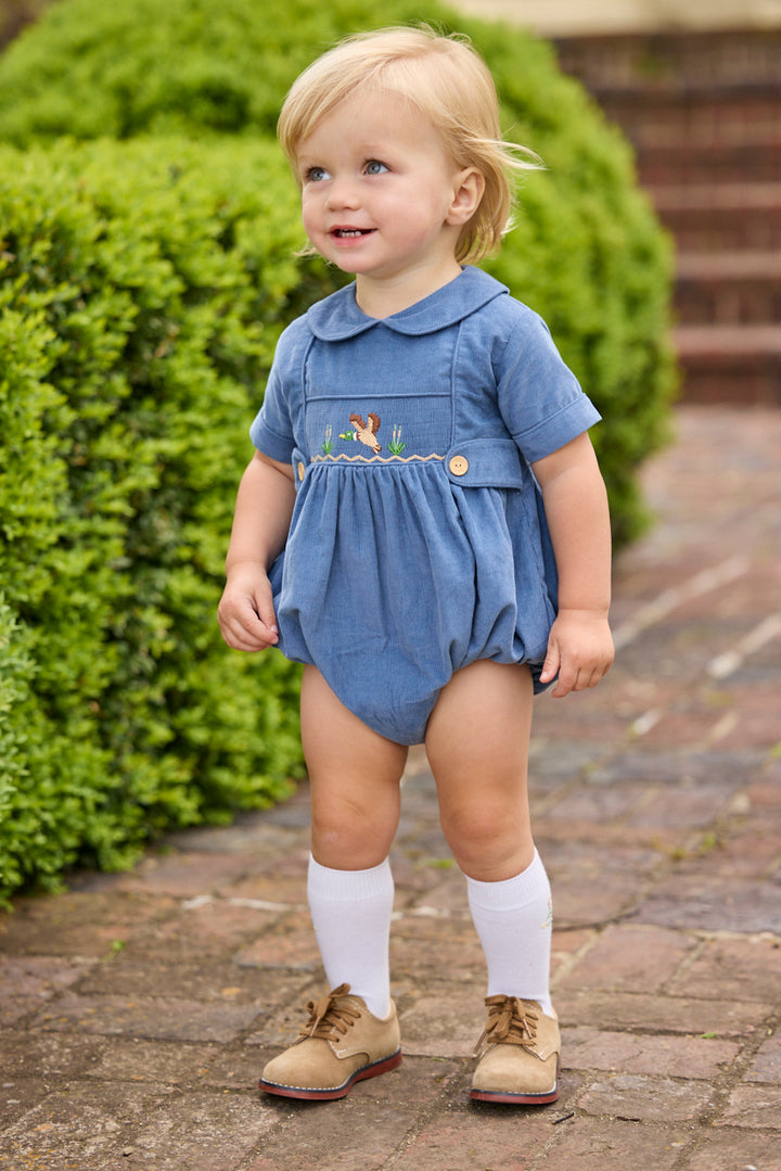 Smocked Daniel Bubble- Flying Mallard