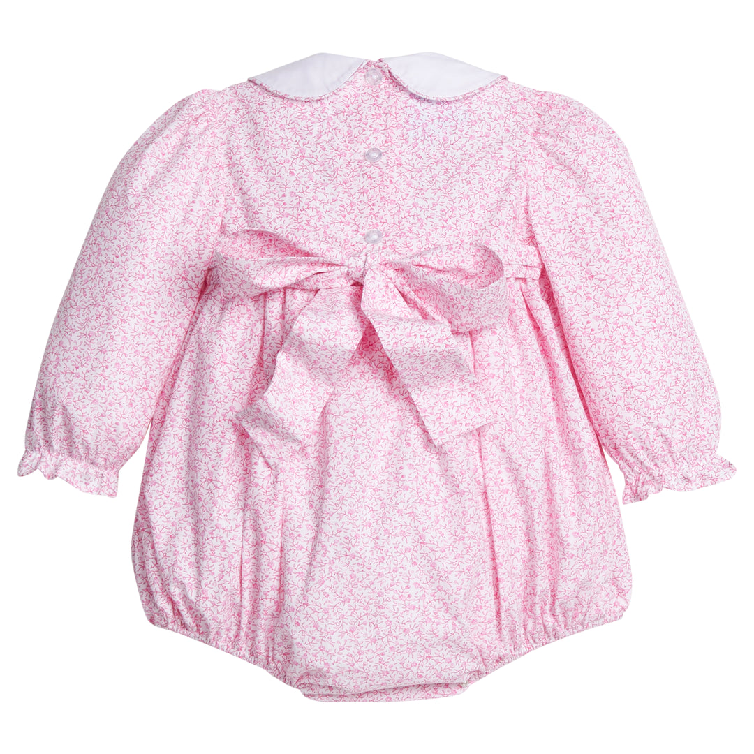 Smocked Natalie Bubble- Pink Vinings