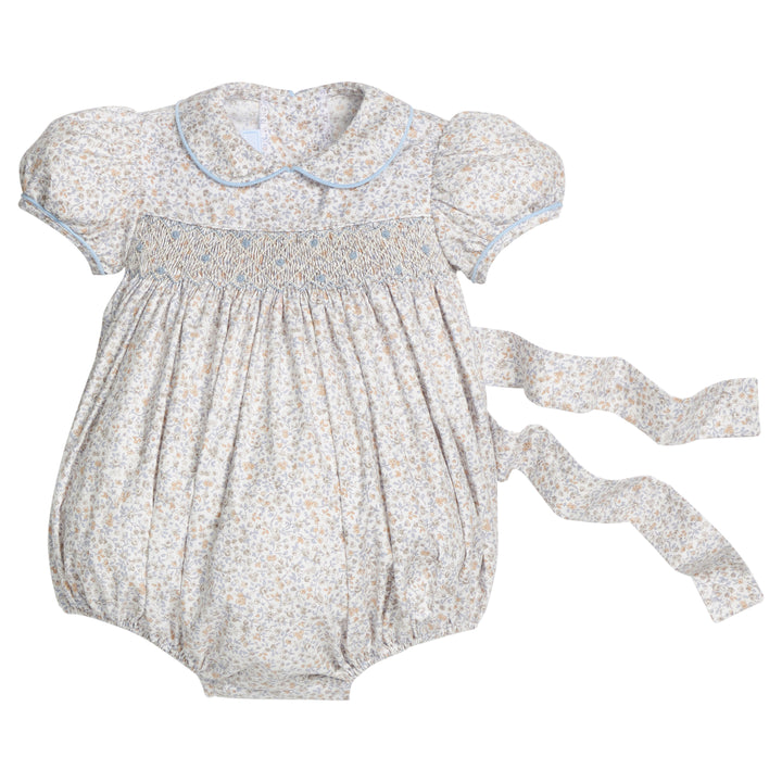 Smocked Peter Pan Bubble- Winthrop Floral