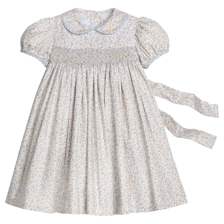 Smocked Peter Pan Dress- Winthrop Floral