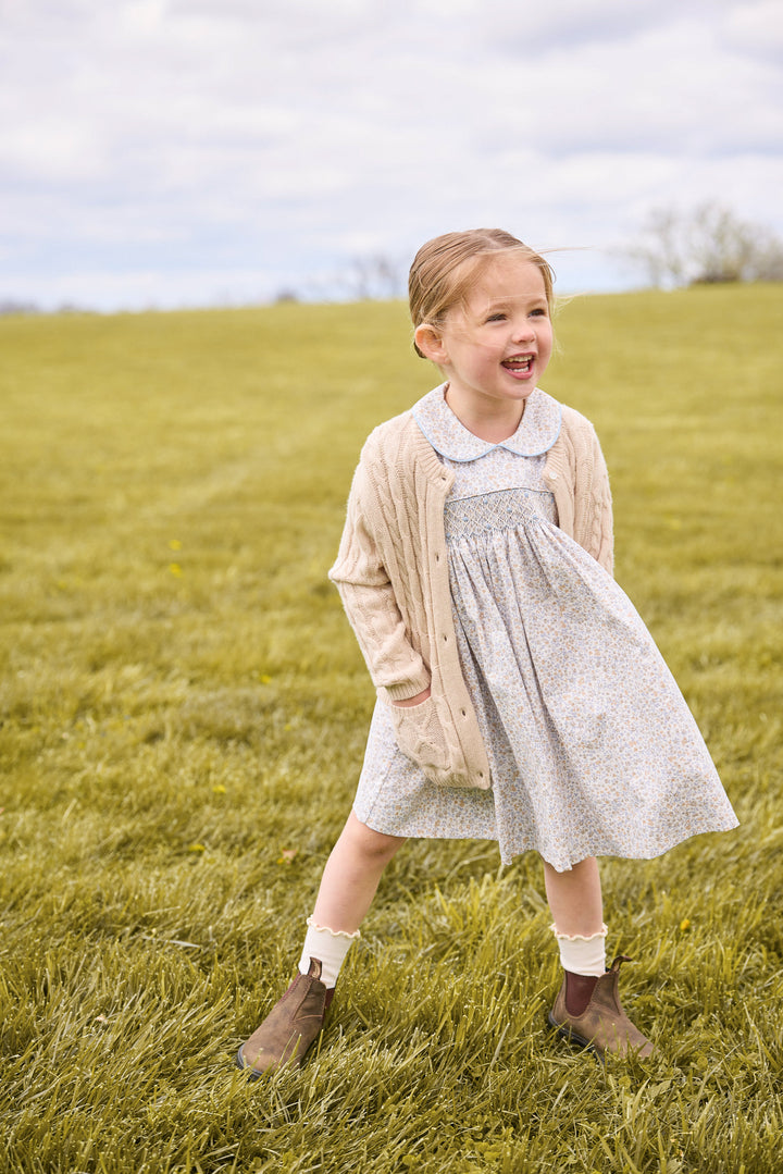 Smocked Peter Pan Dress- Winthrop Floral