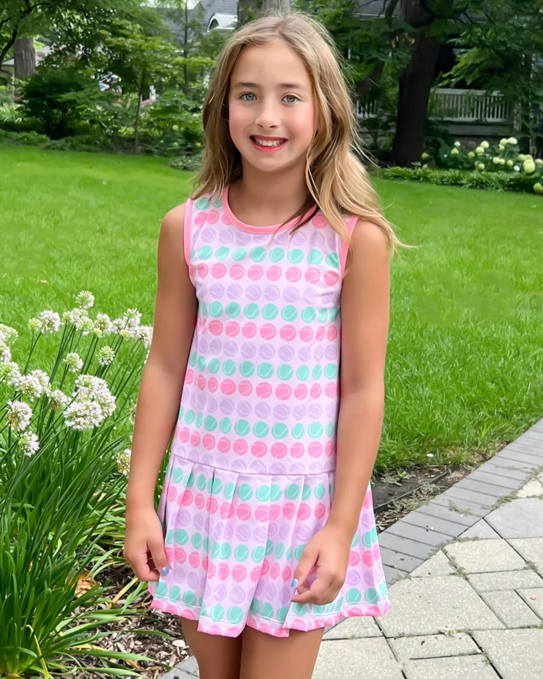 Stella Dress w Tennis Balls- Serve It Up