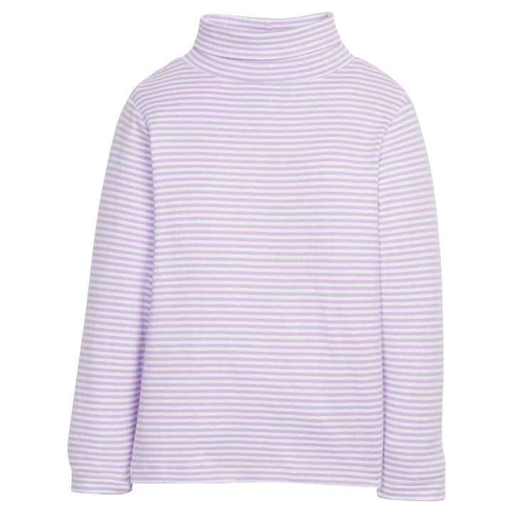 Striped Turtleneck- Lavender