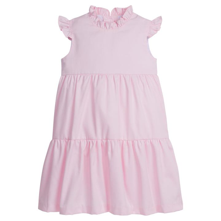 Tiered Charleston Dress- Light Pink Pique