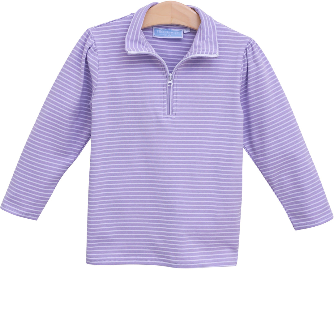 Tori Pullover Stripe Set- Lavender
