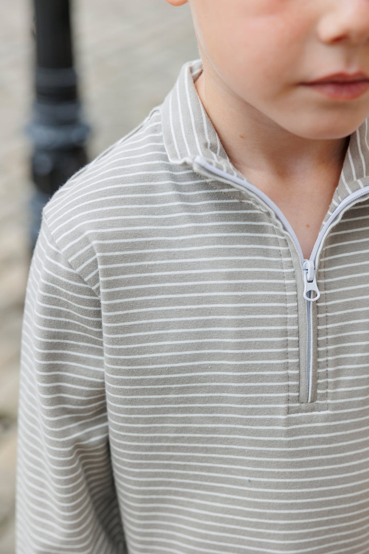Tucker Pullover Set- Blue/Sage