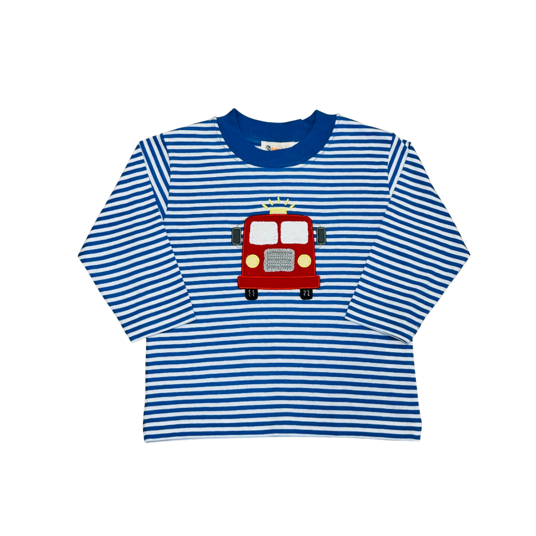 Long Sleeve Tee- Firetruck