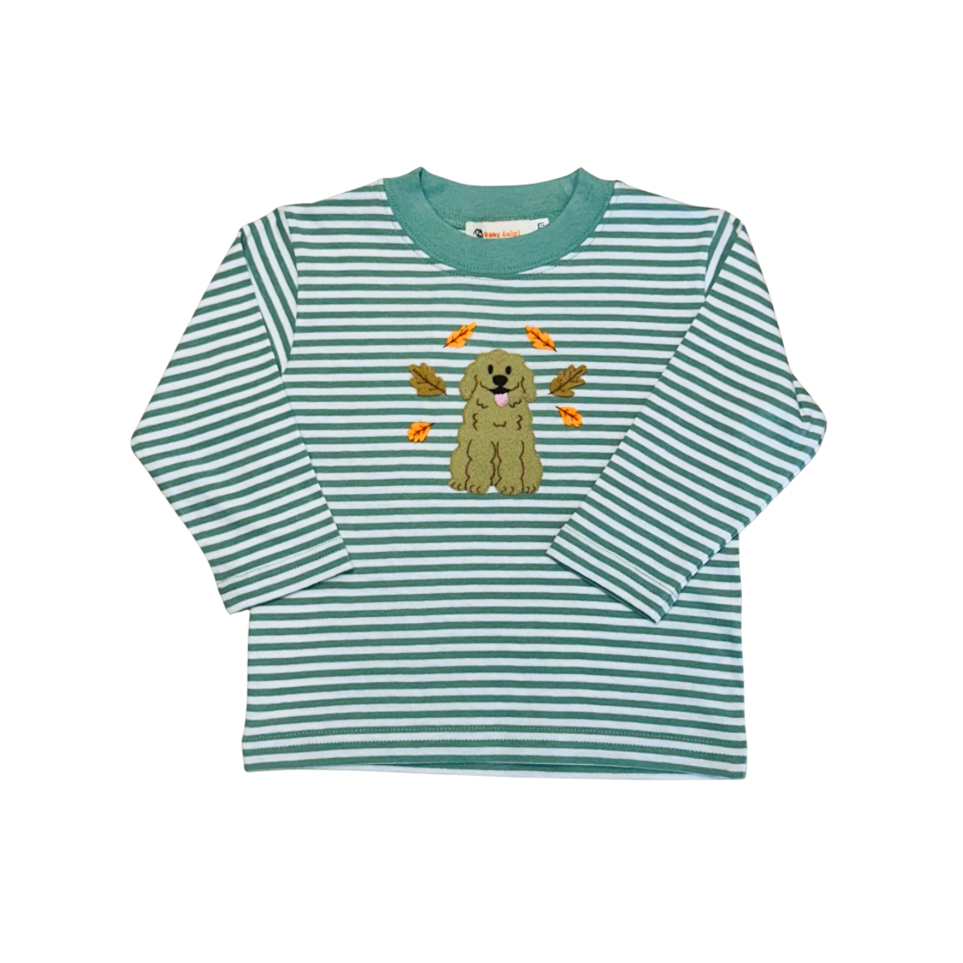 Long Sleeve Tee- Doodle and Leaves