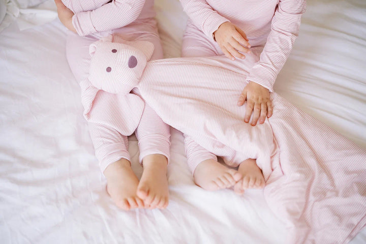 Mini Stripe Dog Lovey- Pink