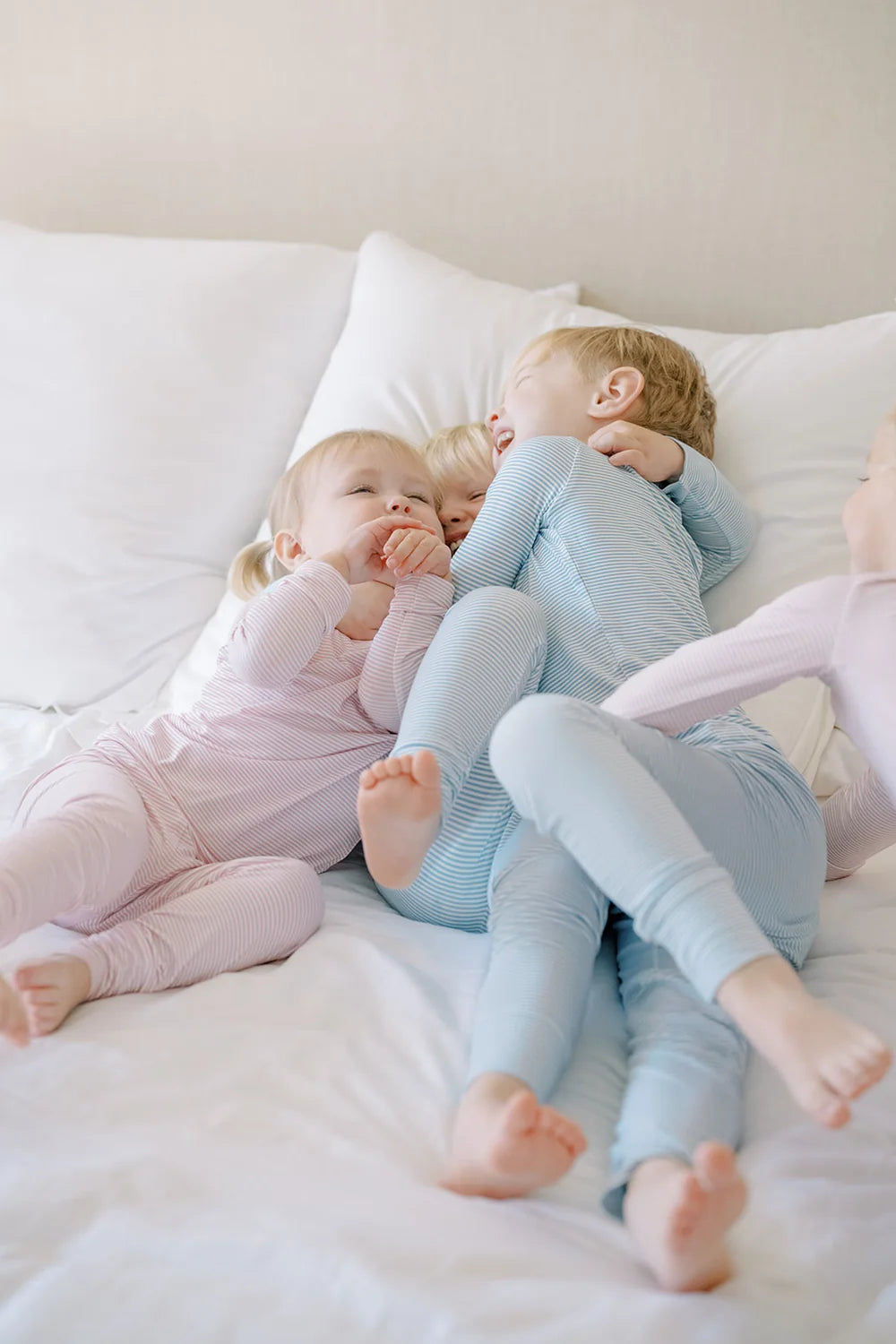 Mini Stripe Pajamas- Pink