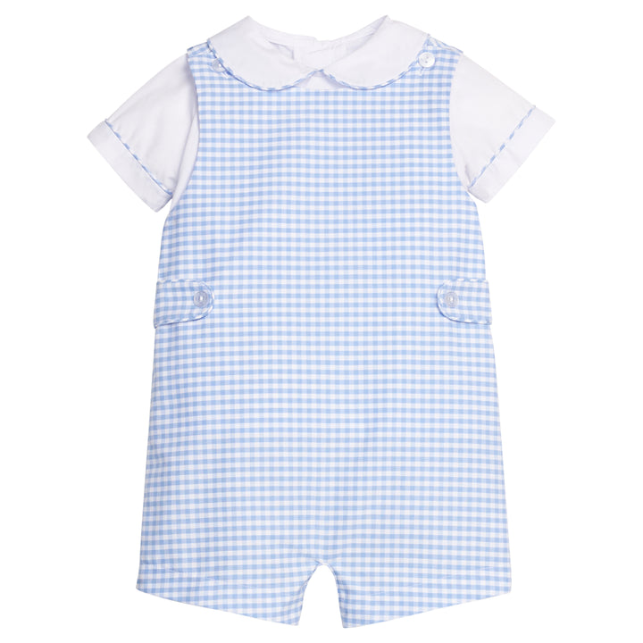 Vintage Button Tab John John Set- Mayfair Gingham