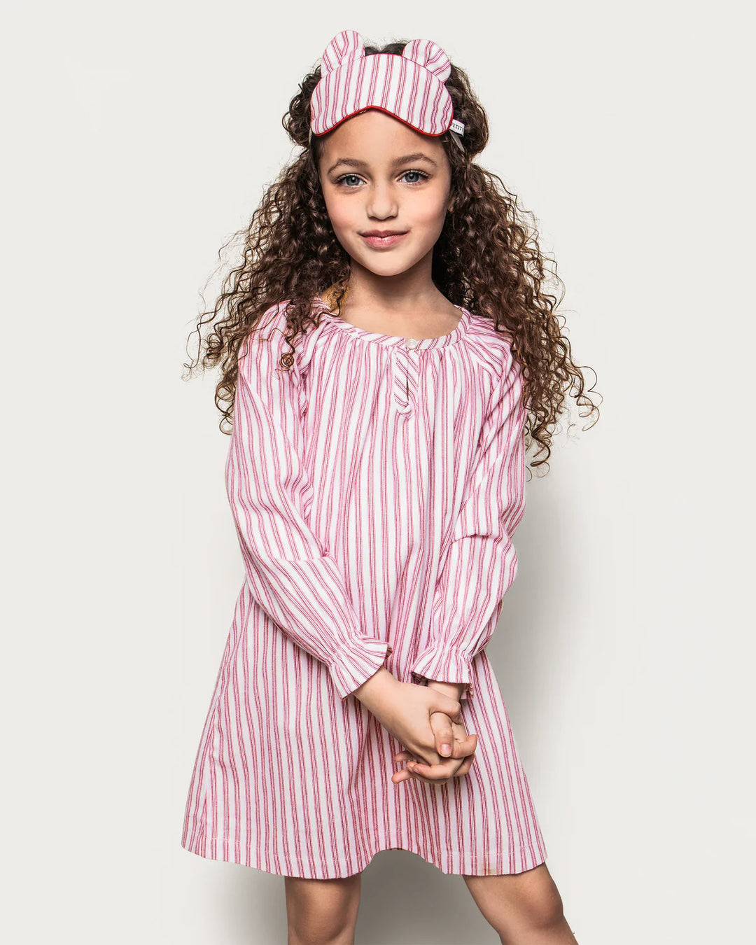Antique Red Ticking Delphine Nightgown