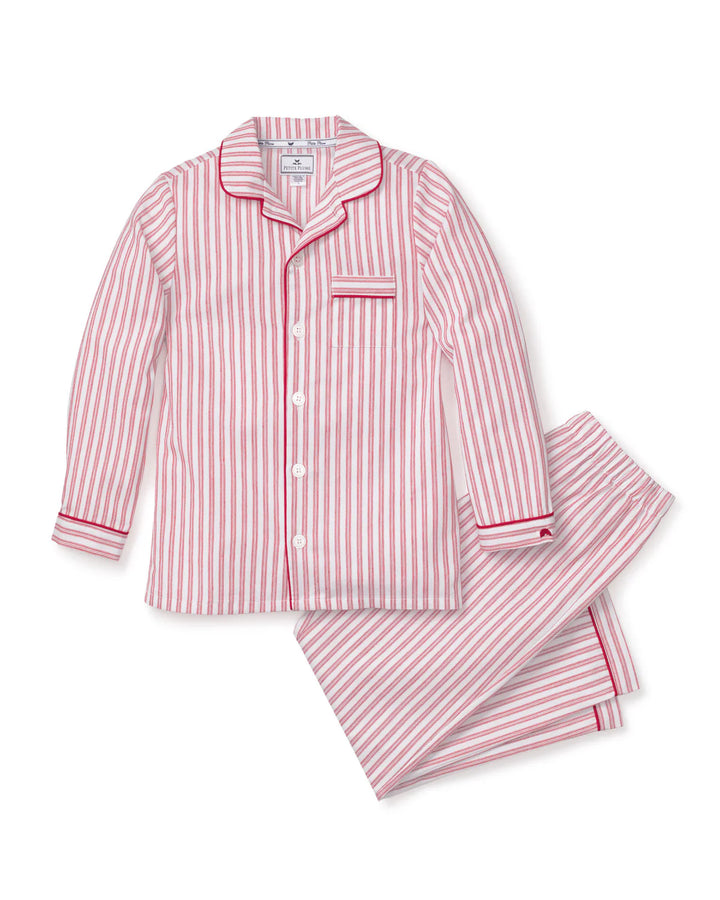Antique Red Ticking Pajama Set