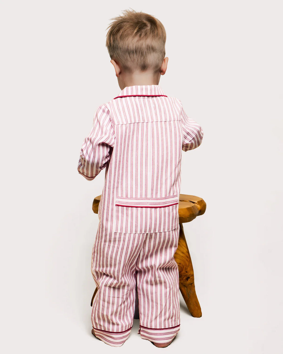 Antique Red Ticking Romper