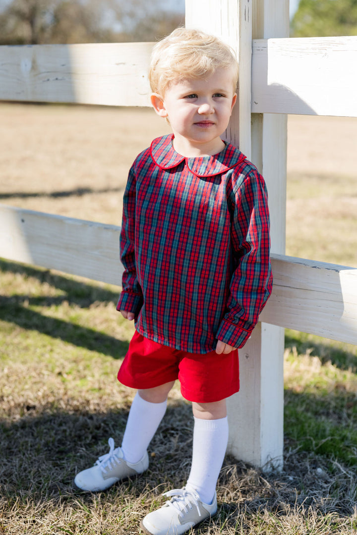 PRE ORDER Ward Short Set, Red Christmas Plaid