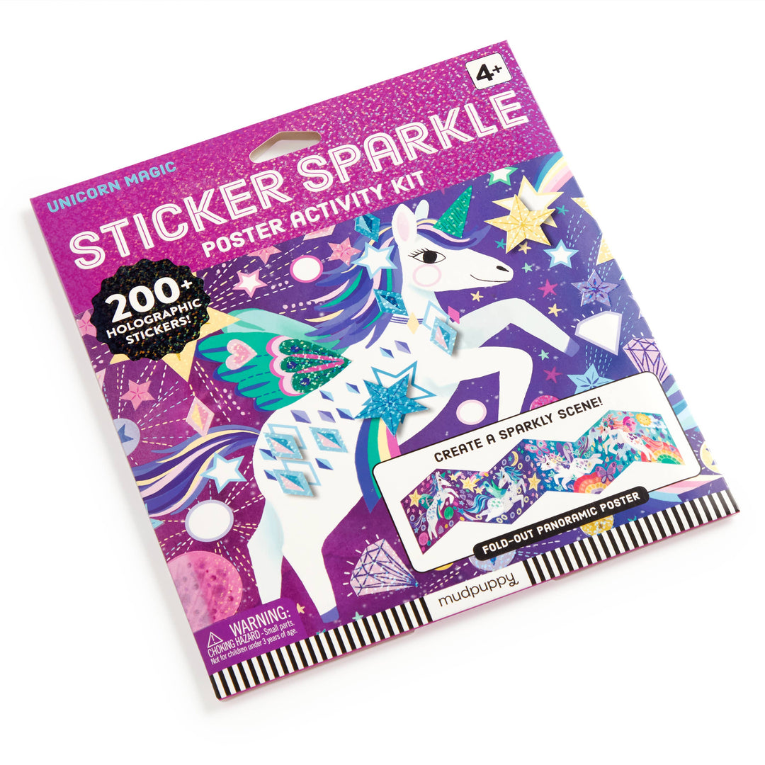 Unicorn Magic Sticker Sparkle Poster Activity Kit