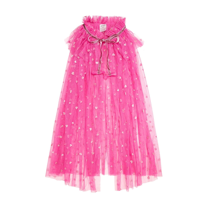 Pink Glitter Heart Cape