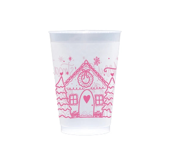 Frost Flex Cups- Pink Gingerbread