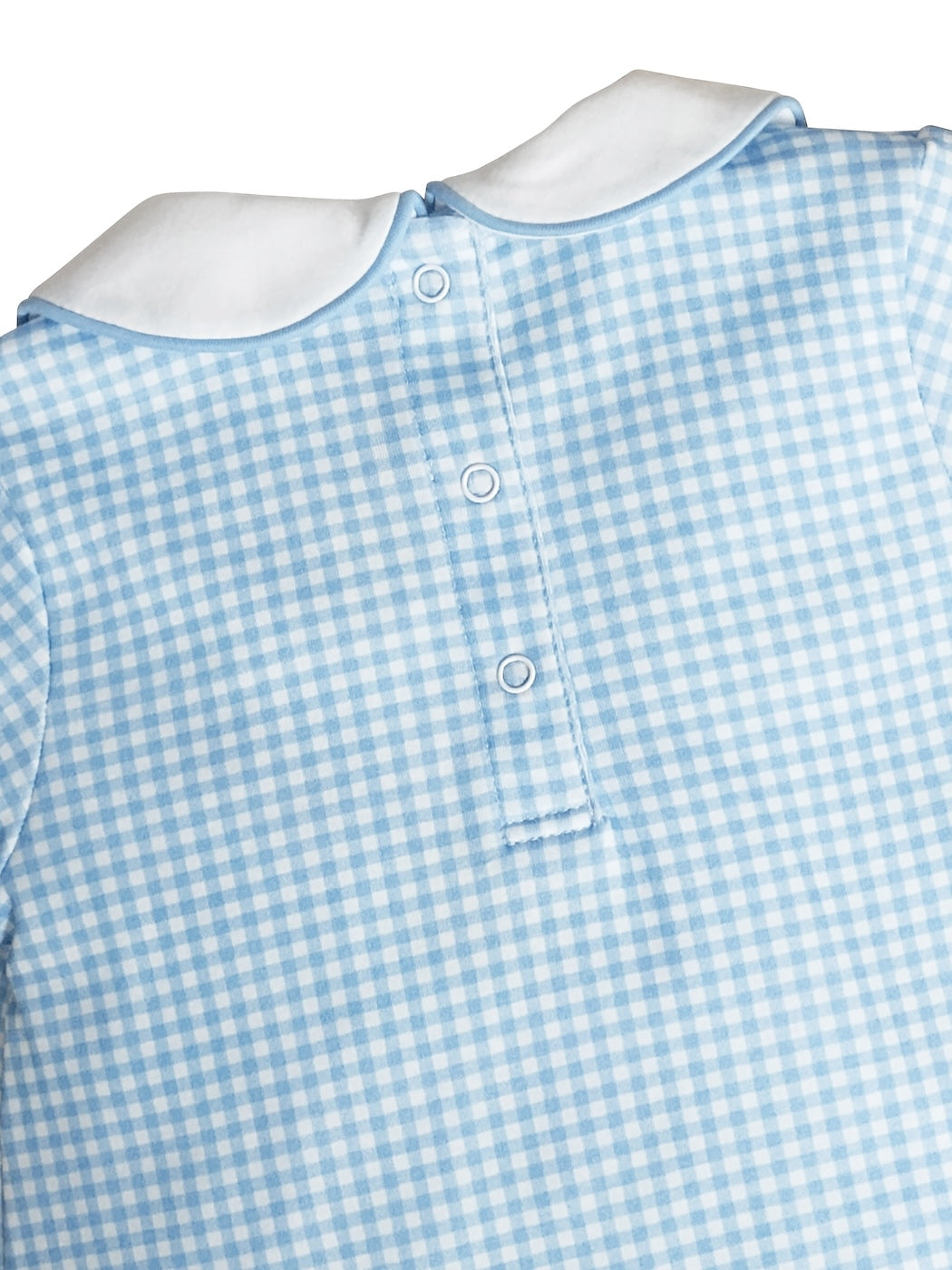 Boy Knit Blue Check Bubble