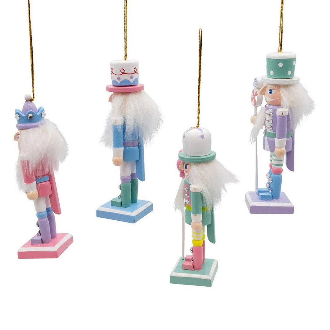 5" Wooden Candy Nutcracker Ornament
