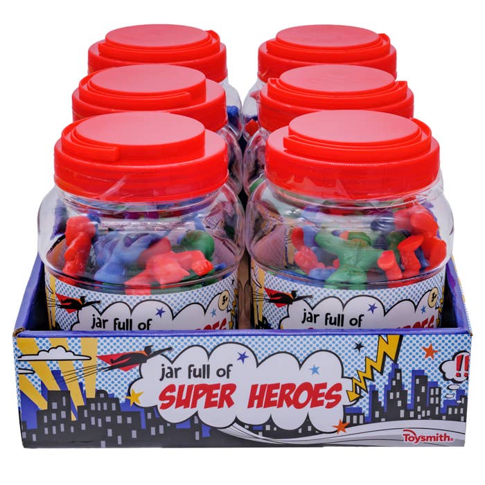 Toysmith Jar Full of Super Heroes