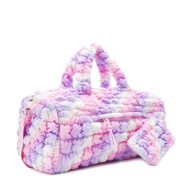 Quilted Scrunchie Large Duffel Bag- Multi