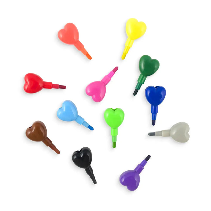 Heart To Heart: Stacking Crayons