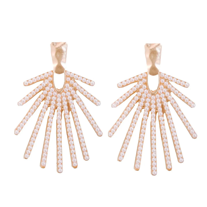 Starburst Earrings- Pearl