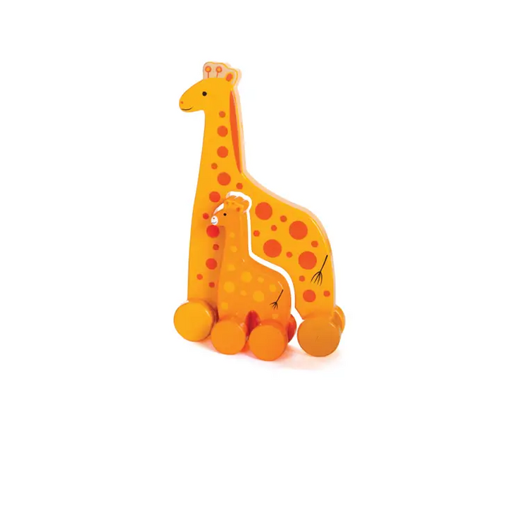 Giraffe Big and Little Wooden Roller