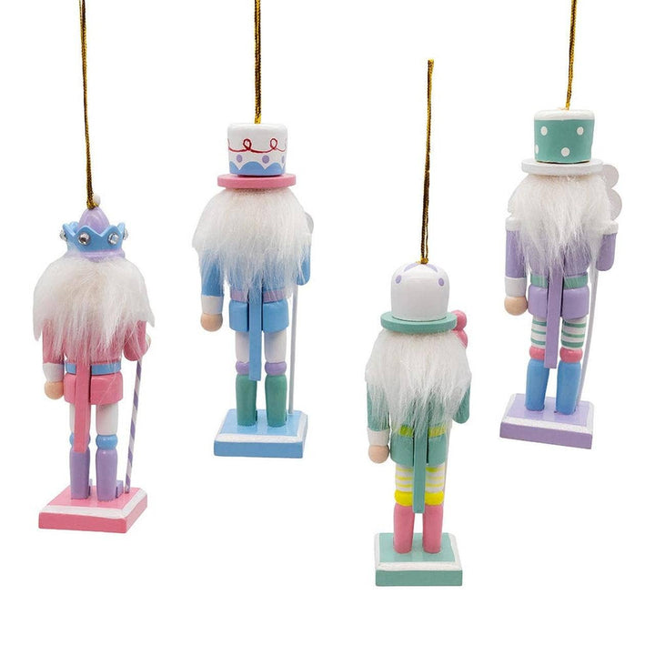 5" Wooden Candy Nutcracker Ornament
