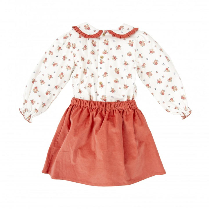 Fall Floral Skirt Set