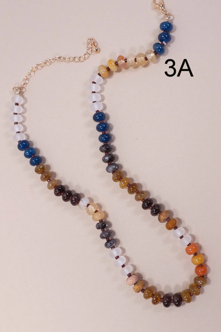 Multi Bead Necklace- MULT COLORS