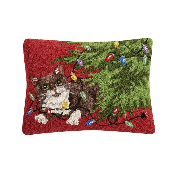 Christmas Cat Pillow