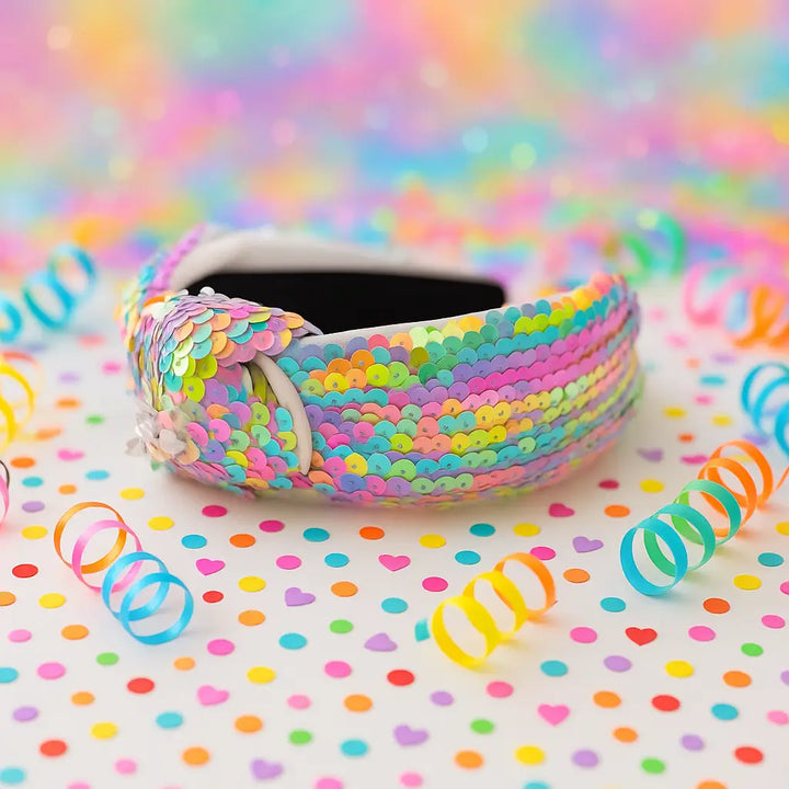 Rainbow Sequin Headband