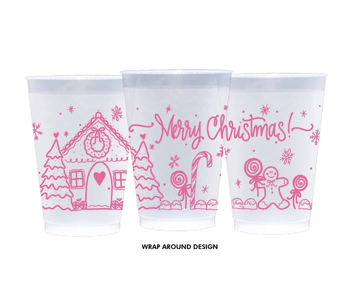 Frost Flex Cups- Pink Gingerbread