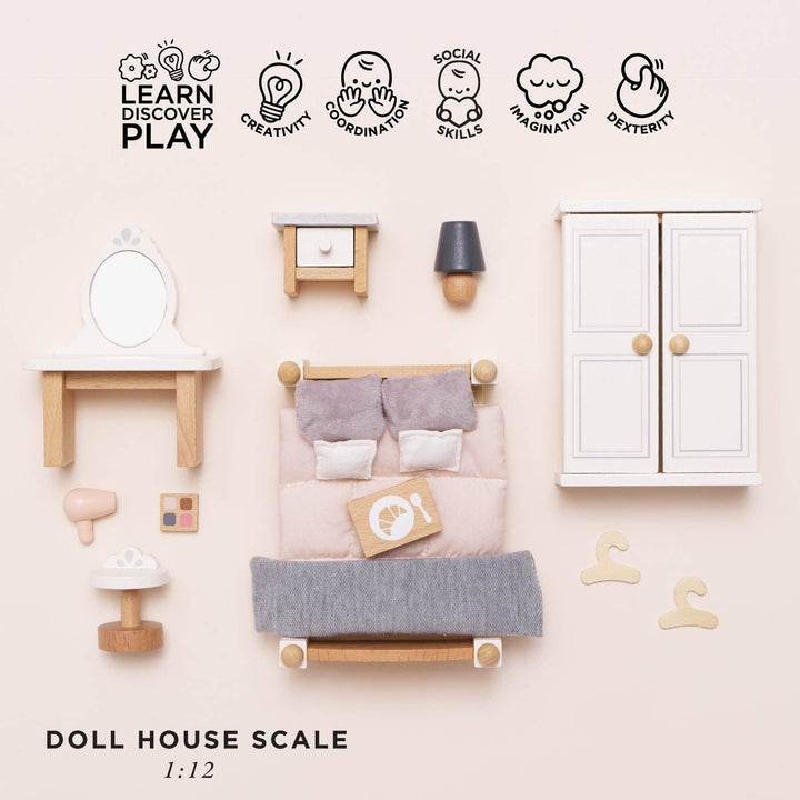 Dolls House Bedroom Furniture Set