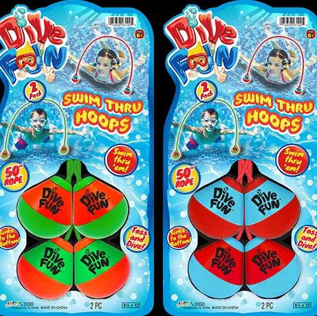 Dive Fun Swim Through Hoops
