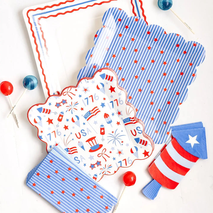 Firecracker Shaped Napkins