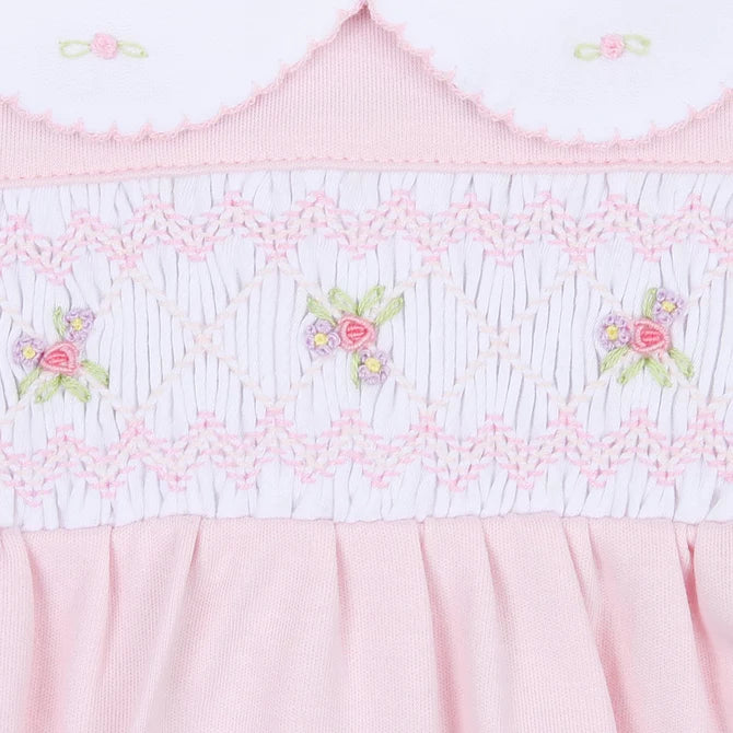 Freya and Finn Smocked Collared Pant Set