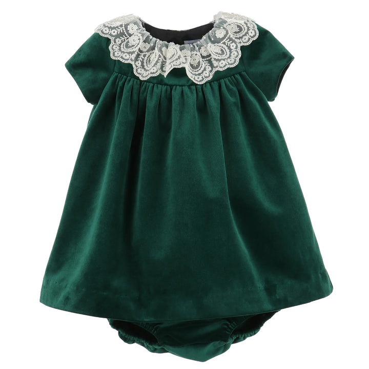 Deluxe Velvet Float Dress, Green