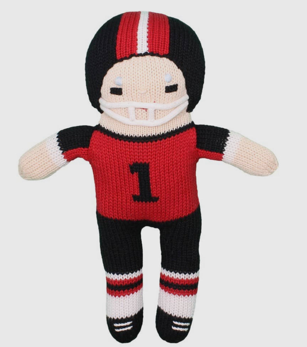 Football Player knit doll