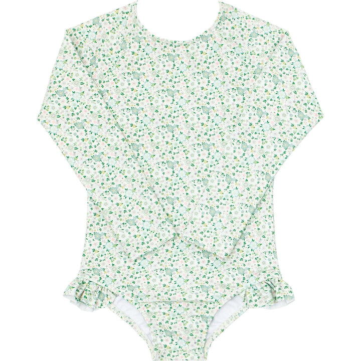 Girls Sea Marsh Floral Rashguard